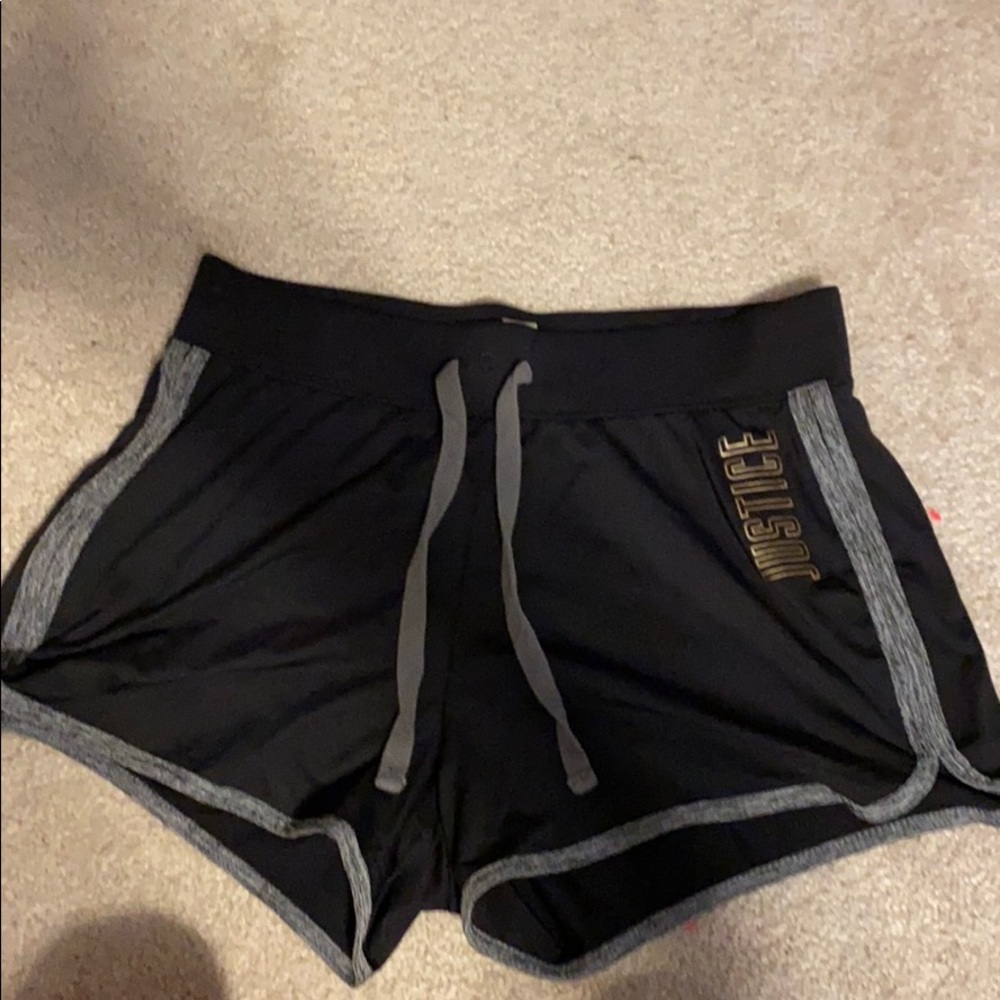Justice active loose shorts